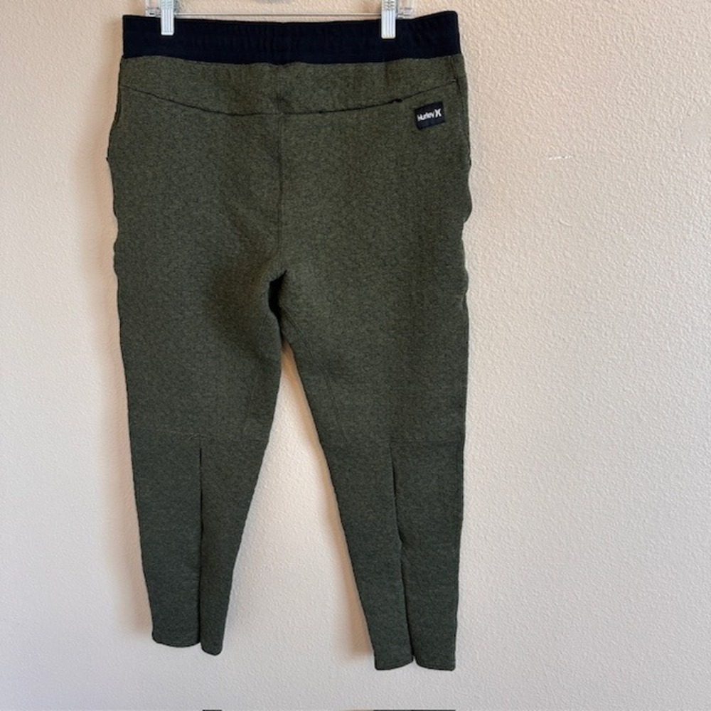 Hurley Men's Hollowknit Slim Fit Jogger Pants LG Green Black AJ2223‎ - Picture 4 of 8